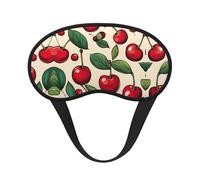 Lovely Sweet Red Cherry 2 - Antifaz para dormir, suave, cómoda, opaca, para viajes, camping