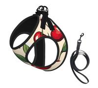 Lovely Sweet Red Cherry 2 Print Pet Supplies - Arnés ajustable de malla transpirable para perros pequeños y medianos, S-L