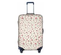 Lovely Sweet Red Cherry - Funda protectora para equipaje de viaje, elástica, a prueba de arañazos, varios tamaños, Blanco, L