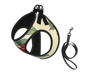 Lovely Sweet Red Cherry Print Pet Supplies - Arnés ajustable de malla transpirable para perros pequeños y medianos, S-L