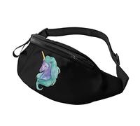 Lovely Teal Unicorn Closed Eyes Fanny Pack Sport Casual Riñonera para Mujeres Hombres Moda