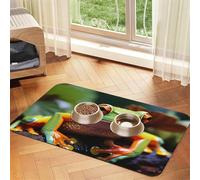Lovely Tree Frogs - Tapetes de comida para perros, 12 x 18 pulgadas, antideslizante, súper absorbente, tapete de comida para mascotas, tapete para lavavajillas para comida y agua, bonita alfombrilla