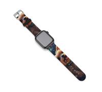 Lovely Yorkie Dog - Correas de repuesto de silicona para reloj Apple Watch, 42mm/44mm, Acero inoxidable, Amatista