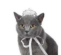Lovelyshop Pet Series - Tiara clásica de pétalos de diamantes de imitación para perro/gato, para disfraz, accesorios para el pelo de perro