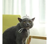 Lovelyshop Tiara de cristal de la serie del animal doméstico de la tiara del perro/del gato para el traje de los pequeños accesorios