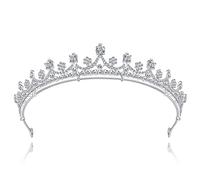 Lovelyshop Tiara nupcial de la aleación de las circonias brillantes para el quinceañera del partido de la boda