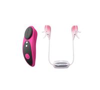 LOVENSE Ferri - Braguitas vibratorias magnéticas portátiles para mujer + LOVENSE Gemini - Pinzas vibratorias ajustables para pezones | Juguetes sexuales para parejas, juguetes sexuales para mujer, vib