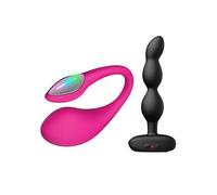 LOVENSE Lush 4 Vibrador Huevo para Punto G con Control Remoto para Mujeres (Wearable) + LOVENSE Ridge Vibrador Cuentas Anales Dildo Juguete Sexual