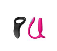 LOVENSE Lush Anal Plug Vibrador con Luz LED, Juguete Sexual para Principiantes + LOVENSE Diamo Anillo Vibrador para Pene Masculino