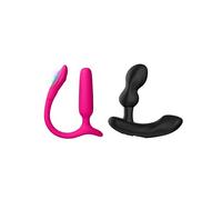 LOVENSE Lush Anal Plug Vibrador con Luz LED, Juguete Sexual para Principiantes + LOVENSE Edge 2 Masajeador de Próstata Vibrador, Juguete Sexual para Hombres