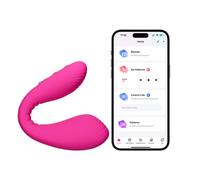 Lovense Vibrador del punto G controlado por la aplicación Lovense Quake - Rosa