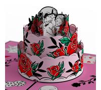 Lovepop fatally tuya tarjeta emergente - Tarjeta de San Valentn de 5 x 7 - Tarjeta de felicitacin emergente 3D para esposa o novia regalo de larga