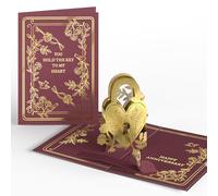 Lovepop Lock & Key - Tarjeta romántica de aniversario para ella, You hold the key to my heart. Happy Anniversary, 12.7 cm x 17.8 cm, pop-up premium