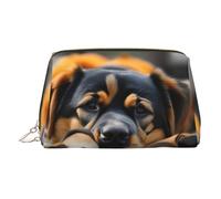 Lover Dog Paw - Bolsa organizadora de artículos de aseo de piel, bolsa de maquillaje para mujer, Gold, Talla única, Neceser