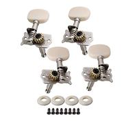 Lovermusic 2L+2R - Clavijas de afinación de aleación de zinc cromadas para ukelele