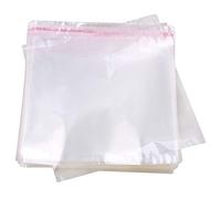 lovermusic 500 fundas de plástico transparentes resellables de 6.3 x 6.1 pulgadas para caja de CD y joyas