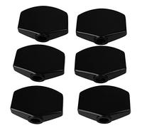 lovermusic 6 clavijas de afinación cuadradas de aleación negra para guitarra