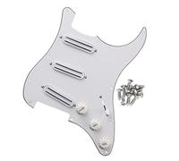 Lovermusic B500K/A500K Tone Dual Rail Pickups Pickguard 11 Hole for Electric Guitar White