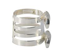 Lovermusic - Boquilla plana para clarinete (29 x 25 mm, bañada en plata)