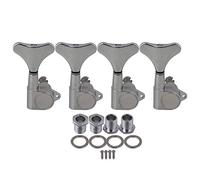 lovermusic Clavijas cromadas 4R para 4 afinadores de bajo y bajo