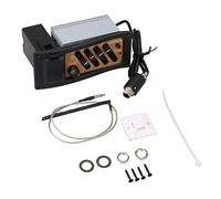 Lovermusic EQ-7545R - Amplificador para guitarra acústica (4 bandas), color negro y marrón