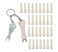 Lovermusic Juego de 30 clavijas de puente de guitarra acústica con extractor de extractor