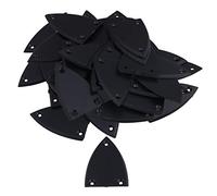 Lovermusic Juego de 40 cubiertas para varilla de guitarra triangular de 3 agujeros, color negro