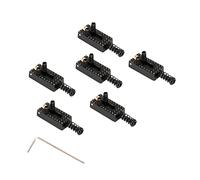 Lovermusic - Juego de 6 sillines de metal para guitarra eléctrica Tremolo Bridge, negro