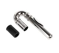 lovermusic - Juego de accesorios musicales para flauta de cobre niquelado con cabeza curvada, color plateado