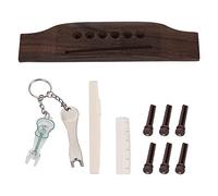 Lovermusic Juego de herramientas de repuesto para guitarra acústica de 6 cuerdas