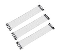 Lovermusic Paquete de 3 cables de acero plateado de 20 hebras para tambores de 12 pulgadas