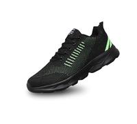 Lovers Fashion Mesh Transpirable Flying Woven Zapatillas para Hombres y Mujeres Zapatos Transpirables Casuales a juego, verde, 42 EU