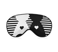 Lovers Heart Cats Soft Eye Mask Cover Sombreado efectivo Blindfold Comfort Sleep Mask con correa elástica ajustable