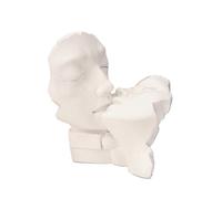 Lovers' Sculpture in Resin: Modern Art Decoration, Abstract Anniversary Keepsake for Couples