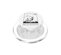 Loves Animals Nature Wildlife Graphic of Deer and Birds PopSockets PopGrip para MagSafe