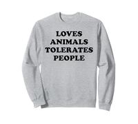 Loves Animals Tolerates People Dogs Cats Pet Animal Lover Sudadera
