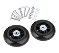 Lovetao - Kit de repuesto de ruedas para maleta de equipaje de 45 x 18 mm con ruedas de repuesto ABEC 608zz para patines en línea para exteriores, un juego de (2) ruedas (diámetro exterior: 45 W, 18