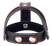 lovetoy Anillos OBROŻA TSTYLE LEATHER COCKRING WITH BALL DIVIDER