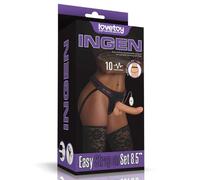 lovetoy Dildos con arnés Vibrating Easy Strapon Set 8.5