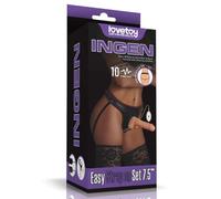 lovetoy Dildos con arnés Vibrating Easy Strapon Set Realistic 7.5