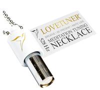LOVETUNER Collar de afinación de meditación 528 hz Frecuencia del amor | Dispositivo de atención plena para aliviar la ansiedad y el estrés (Cadena de bola blanca)