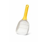 loveviu Pala Arenero Gatos Plastico, 28cms Ligera y Duradera, Mango Ergonomico Curvado, Compatible Arena Aglomerante Silice y Pellets, Herramienta Limpieza Caja Arena Gatos Sin Olores