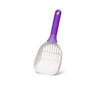 loveviu Pala Arenero Gatos Plastico, 28cms Ligera y Duradera, Mango Ergonomico Curvado, Compatible Arena Aglomerante Silice y Pellets, Herramienta Limpieza Caja Arena Gatos Sin Olores
