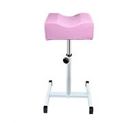 LOVEVLOGY Taburete de pedicura, cuidado de los pies de manicura, altura ajustable de la silla reposapiés para salón de uñas, masaje de spa, salón de belleza, clavo, rosa