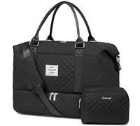 LOVEVOOK Bolsa de Viaje Mujer Bolsa Deporte Mujer Grande Maletas de Cabina Avion Travel Duffle Bag Bolso Maternidad Hospital Equipaje de Mano con Neceser Organizador para Viaje Gym Playa Sauna