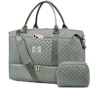 LOVEVOOK Bolsa de Viaje Mujer Bolsa Deporte Mujer Grande Maletas de Cabina Avion Travel Duffle Bag Bolso Maternidad Hospital Equipaje de Mano con Neceser Organizador para Viaje Gym Playa Sauna