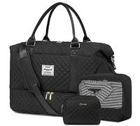 LOVEVOOK Bolsa de Viaje Mujer Bolsa Deporte Mujer Grande Maletas de Cabina Avion Travel Duffle Bag Bolso Maternidad Hospital Equipaje de Mano con Neceser Organizador para Viaje Gym Playa Sauna