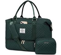 LOVEVOOK Bolsa de Viaje Mujer Bolsa Deporte Mujer Grande Maletas de Cabina Avion Travel Duffle Bag Bolso Maternidad Hospital Equipaje de Mano con Neceser Organizador para Viaje Gym Playa Sauna