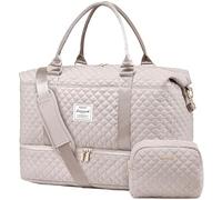 LOVEVOOK Bolsa de Viaje Mujer Bolsa Deporte Mujer Grande Maletas de Cabina Avion Travel Duffle Bag Bolso Maternidad Hospital Equipaje de Mano con Neceser Organizador para Viaje Gym Playa Sauna