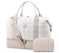 LOVEVOOK Bolsa de Viaje Mujer con Compartimento para Zapatos, Grande Bolso Viaje Maternidad Hospital, Bolsa Fin de Semana Mujer Bolsas Gimnasio Deporte Travel Gym Bag